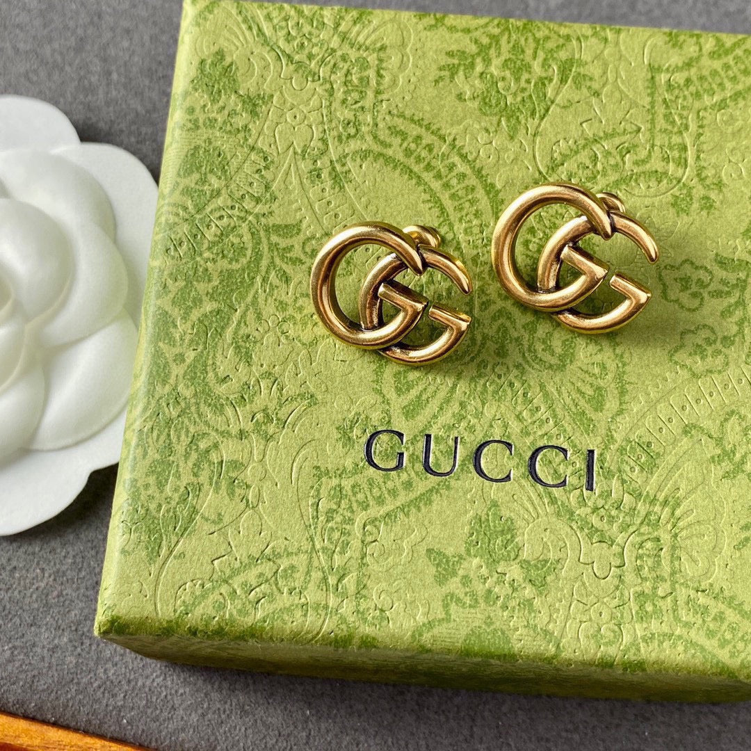 18K Double G Earrings