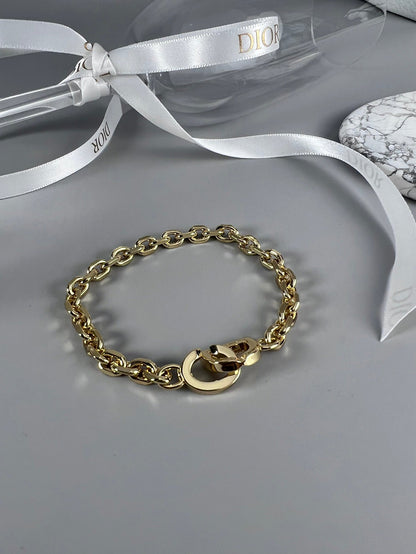 18K CD Lock Bracelet