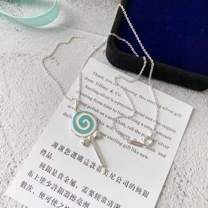 18K T Lollipop Charm Chain Necklace