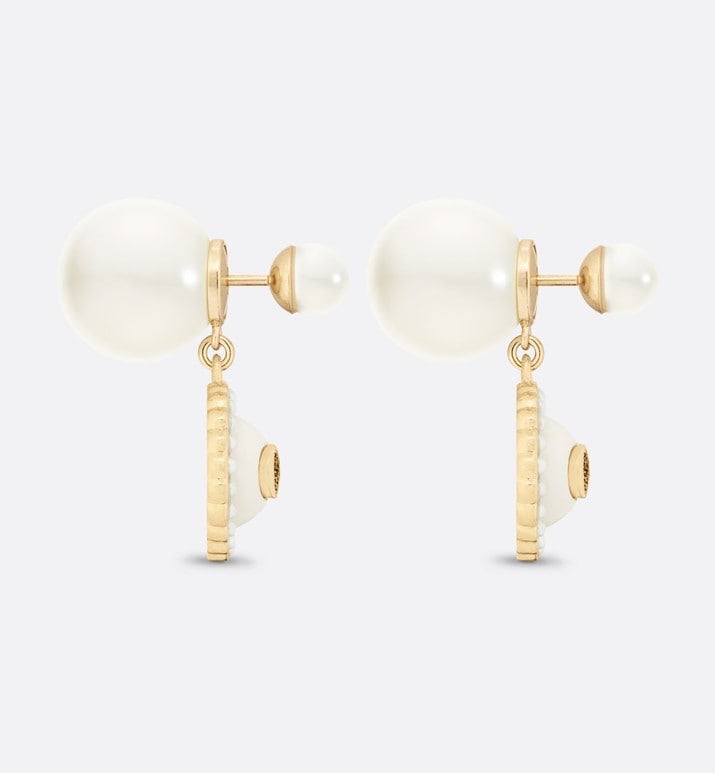 18K CD Pearls Earrings