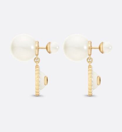18K CD Pearls Earrings