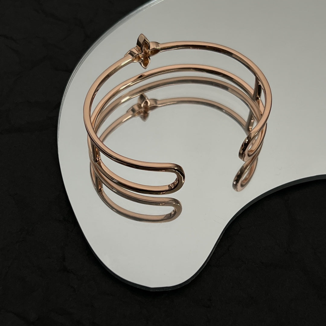 18K Louis Idylle Blossom Two-Row Bracelet