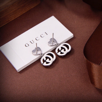 18K Double G Running Earrings