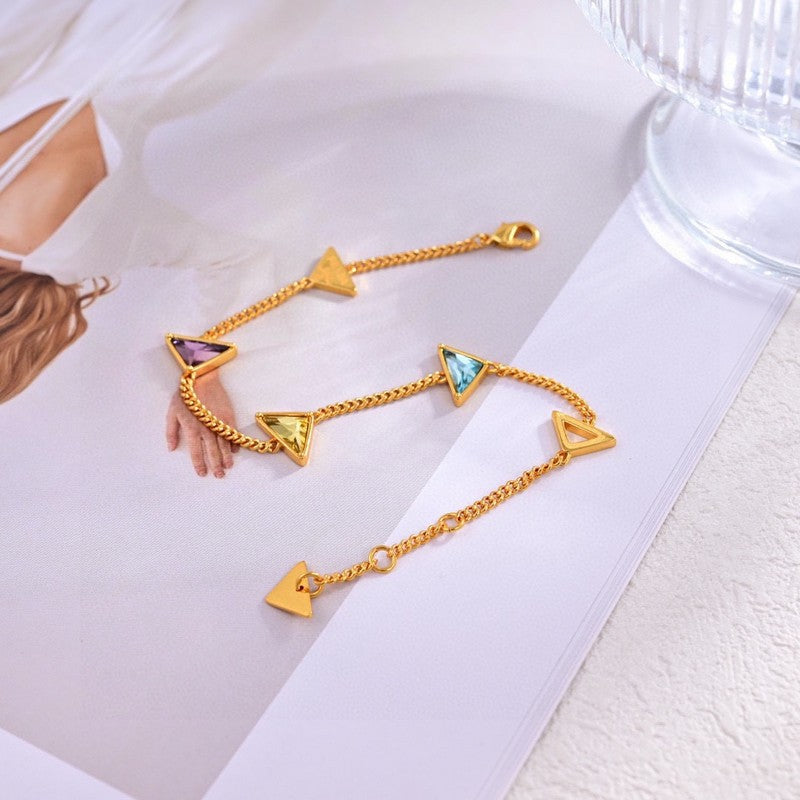 18K Pra Eternal Gold Semi-Precious Stones Bracelet