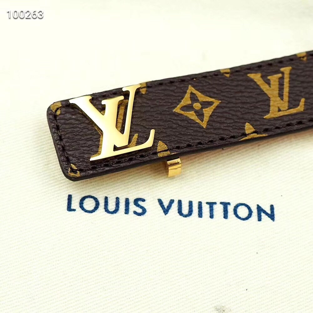18K Louis Leather Bracelet