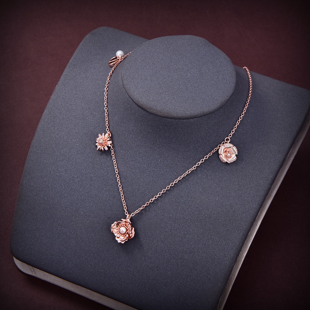 18K CD D-Millefiori Necklace