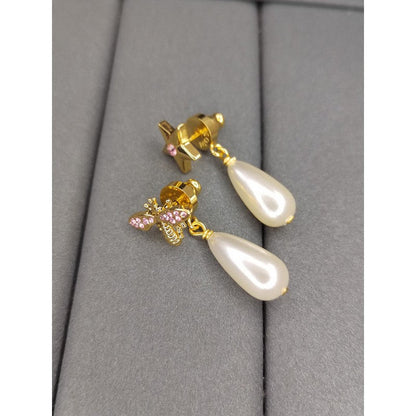 18K CD Pearl Earrings