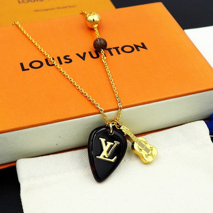 18K Louis Picks Pendant Necklace