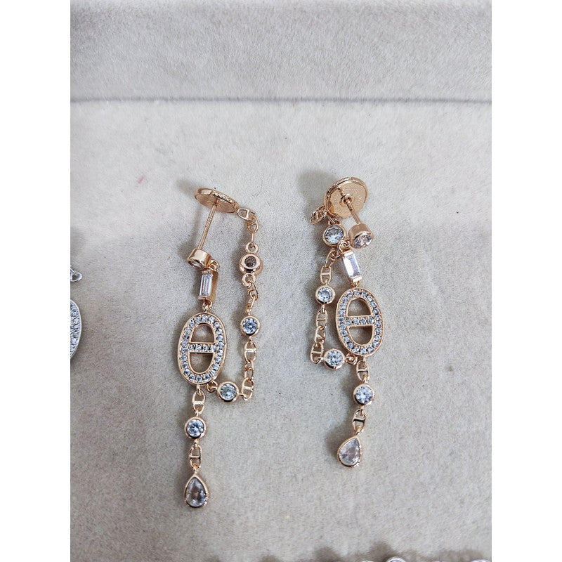 18K Her Chaine D'ancre Chaos Diamond Earrings