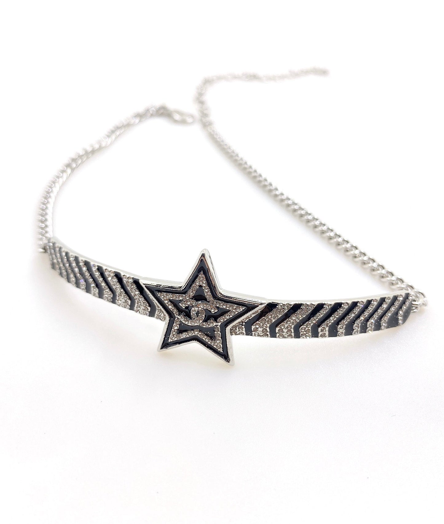 18K CC Star Diamonds Necklace