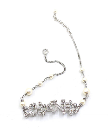 18K CC Crystals Necklace