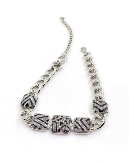 18K CC Star Diamonds Necklace