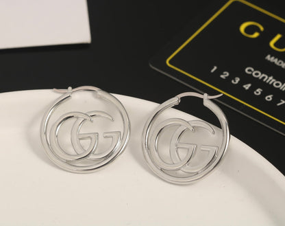 18K Double G Earrings