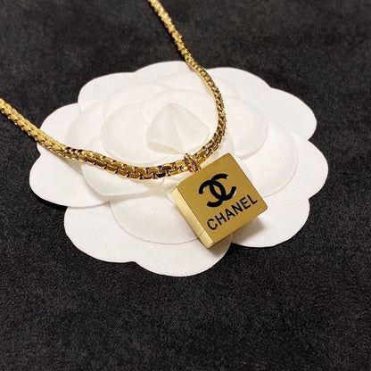 18K CC Pendant Necklace