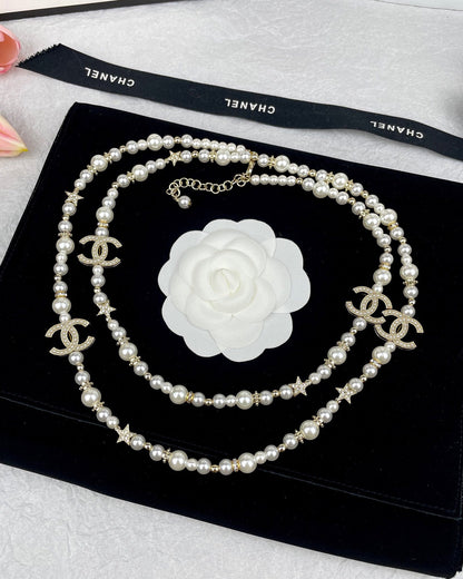 18K CC Pearls Necklace