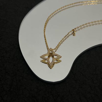 18K Louis Blossom Pendant Necklace