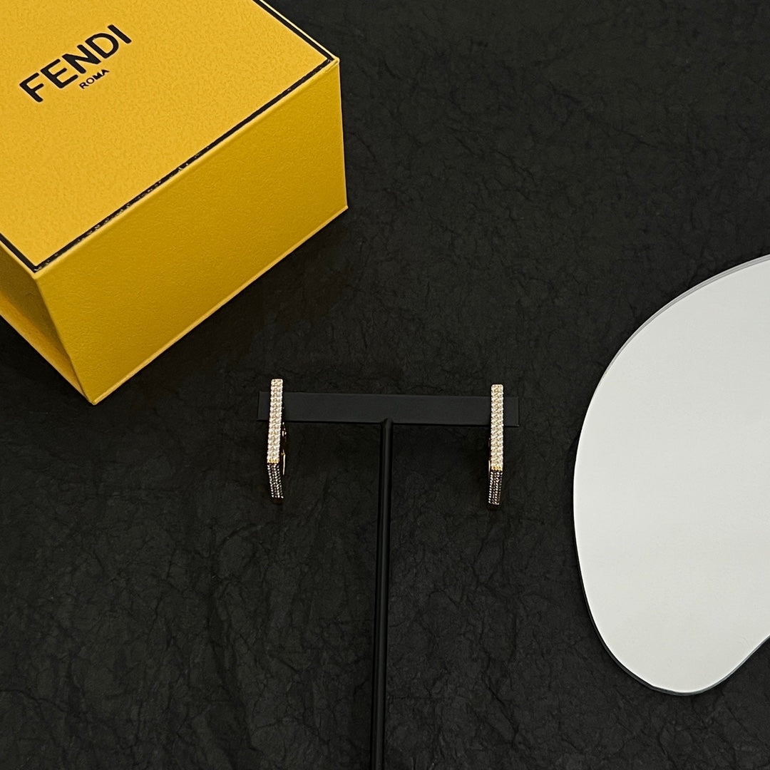 18K F Forever Crystals Earrings