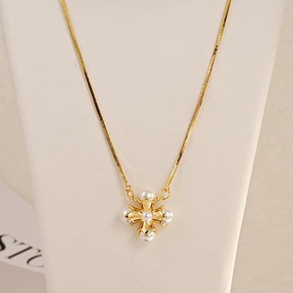 18K CE Triomphe Pearl Necklace