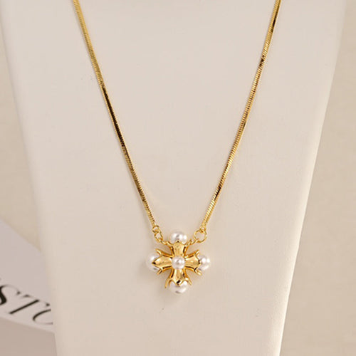 18K CE Triomphe Pearl Necklace