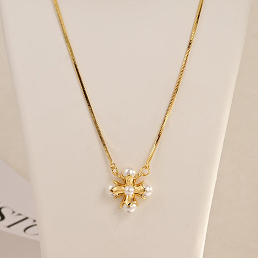 18K CE Triomphe Pearl Necklace