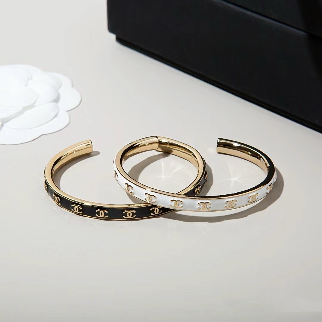 18K CC Open Cuff Bracelet