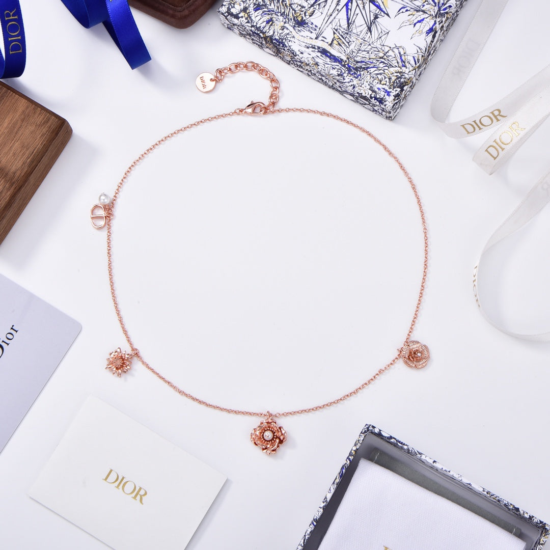 18K CD D-Millefiori Necklace