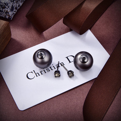 18K CD Tribales Black Earrings