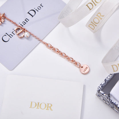 18K CD D-Millefiori Bracelet