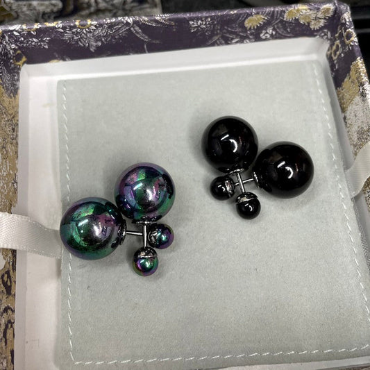 18K CD Black Tribales Earrings