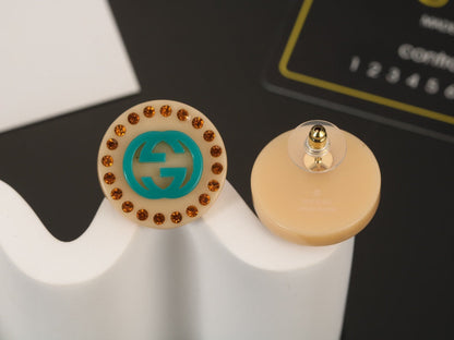 18K Double G Resin Earrings