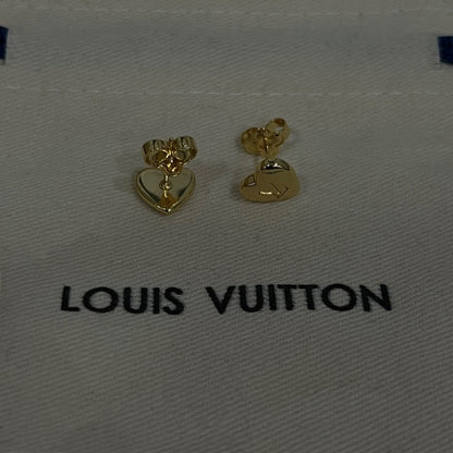 18K Louis Heart Earrings