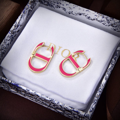18K CD 30 Montaigne Rani Pink Earrings