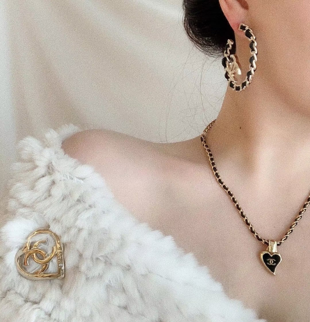 18K CC Strass Earrings