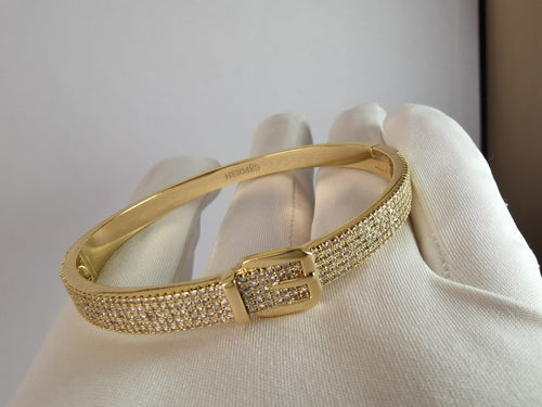 18K Kelly Diamond Vintage H Bracelet