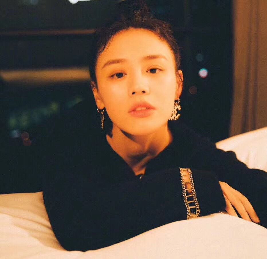 18K CC Pendant Leather Earrings