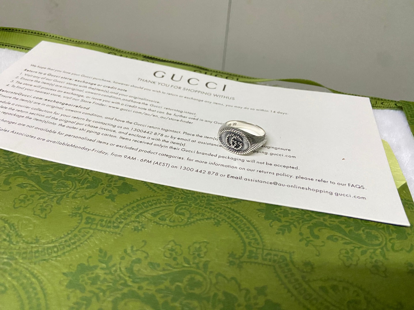 Double G Marmont Pinky Ring