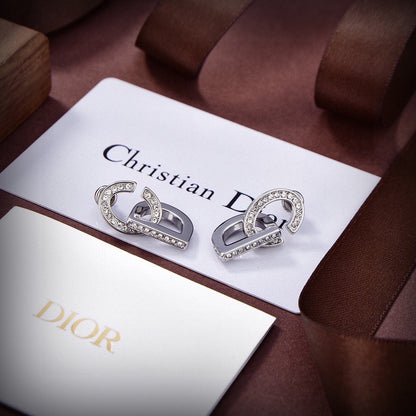 18K CD Lock Earrings