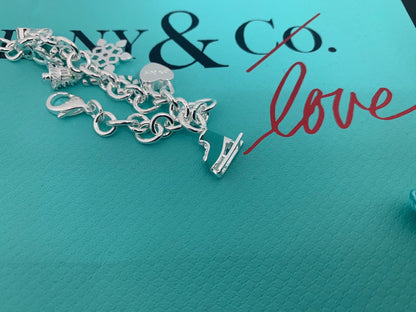 18K T Christmas Tag Bracelet