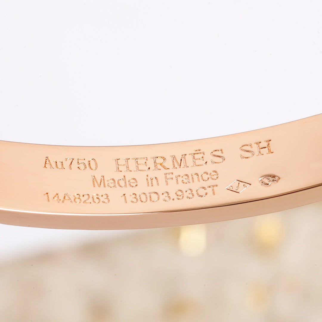 18K Collier De Chien Diamond H Bracelet