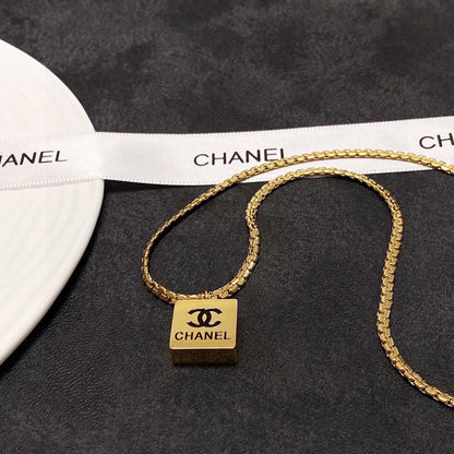 18K CC Pendant Necklace