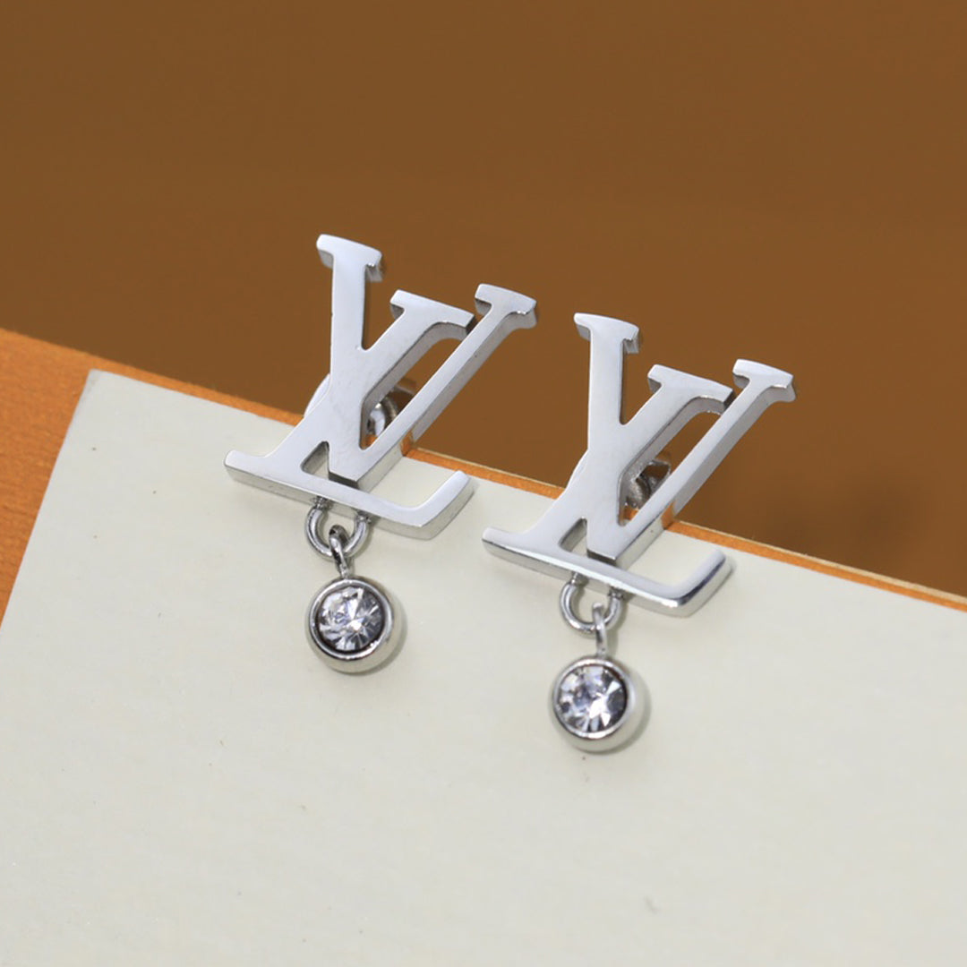 18K Louis Diamond Earrings