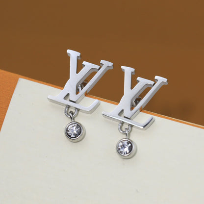 18K Louis Diamond Earrings