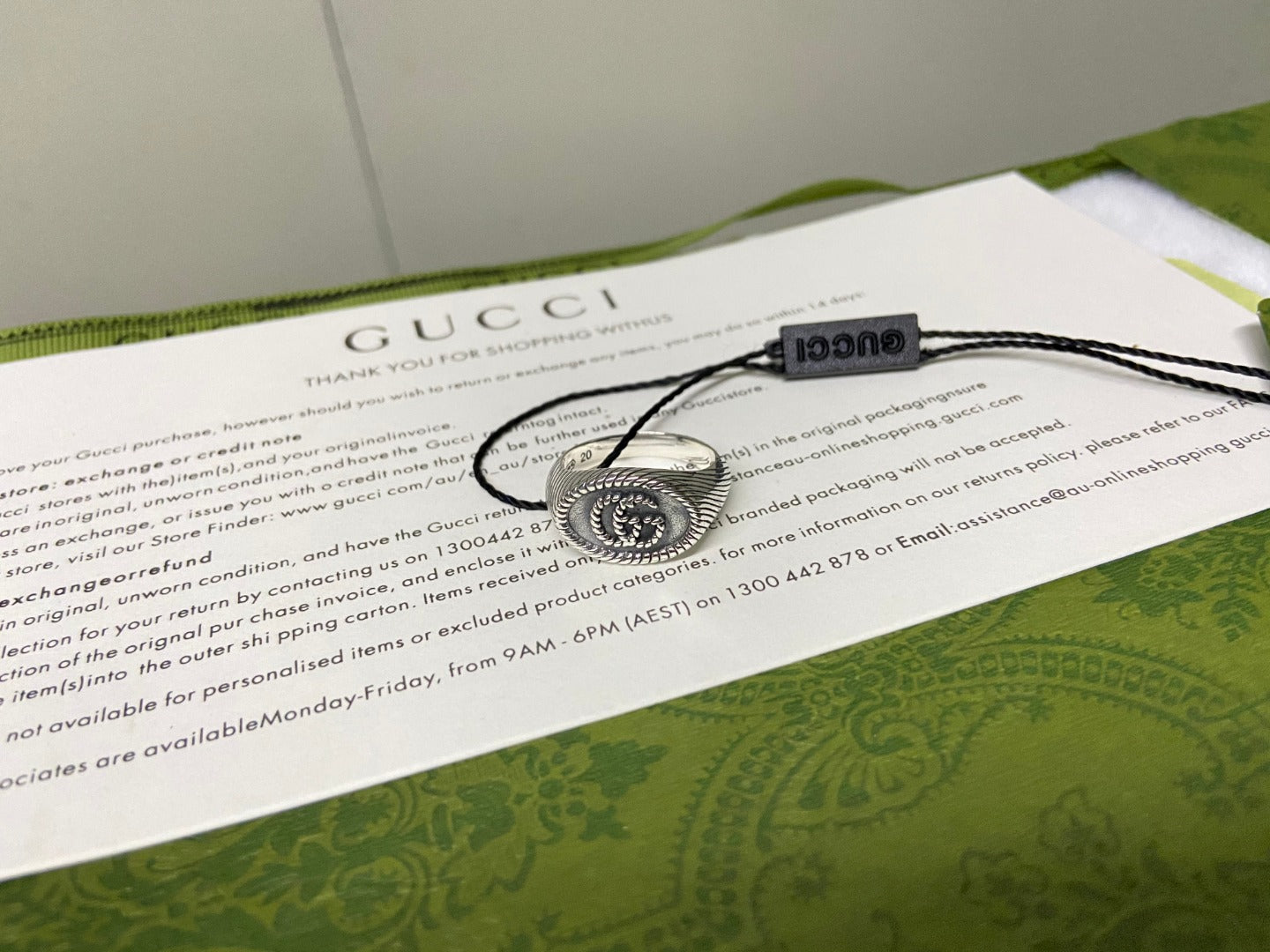 Double G Marmont Pinky Ring