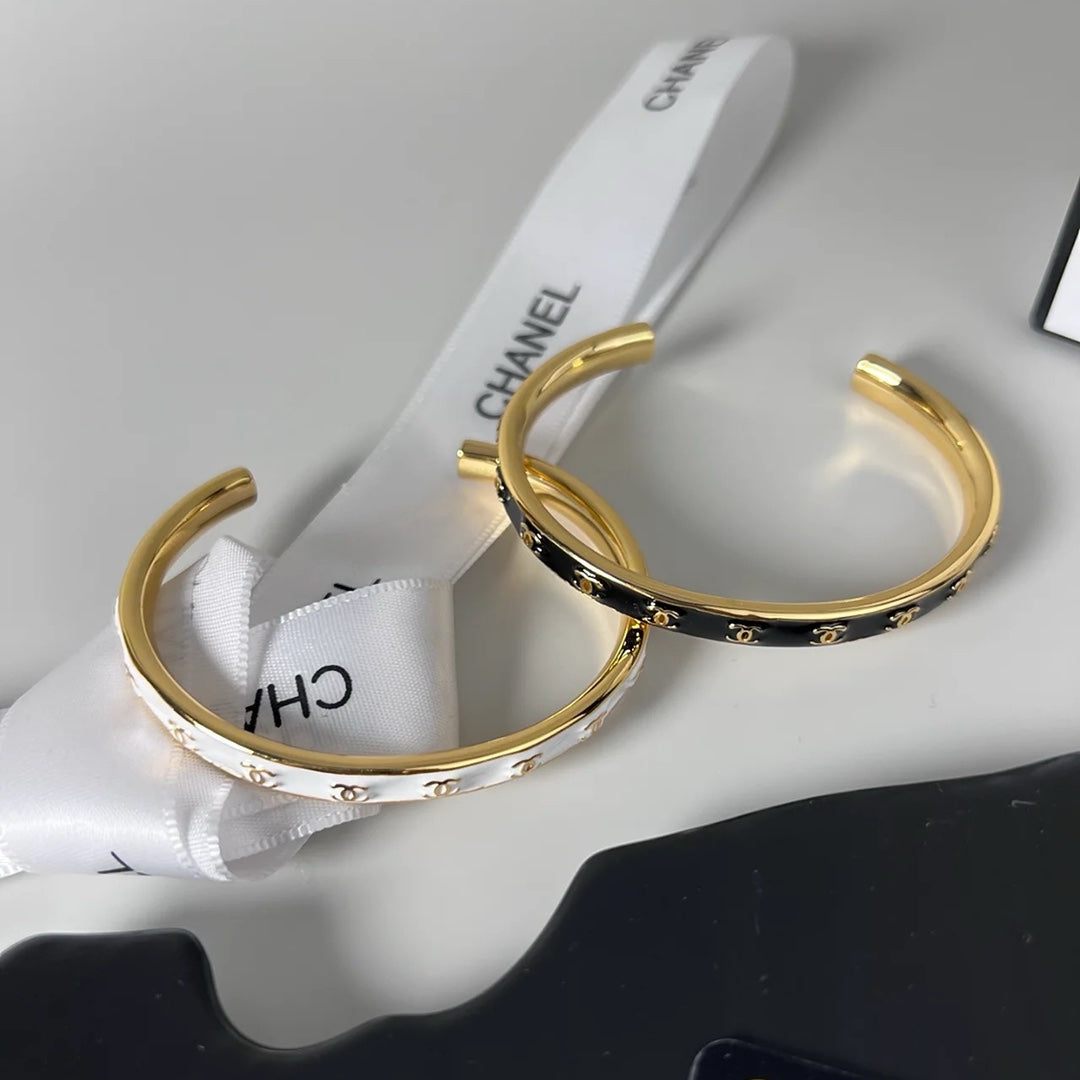18K CC Open Cuff Bracelet