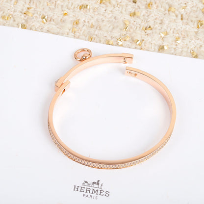 18K Collier De Chien Diamond H Bracelet