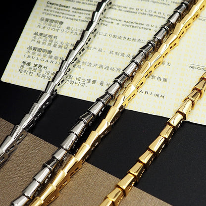 18K BV Serpenti Viper Demi-Pav¨¦ Diamonds Necklace