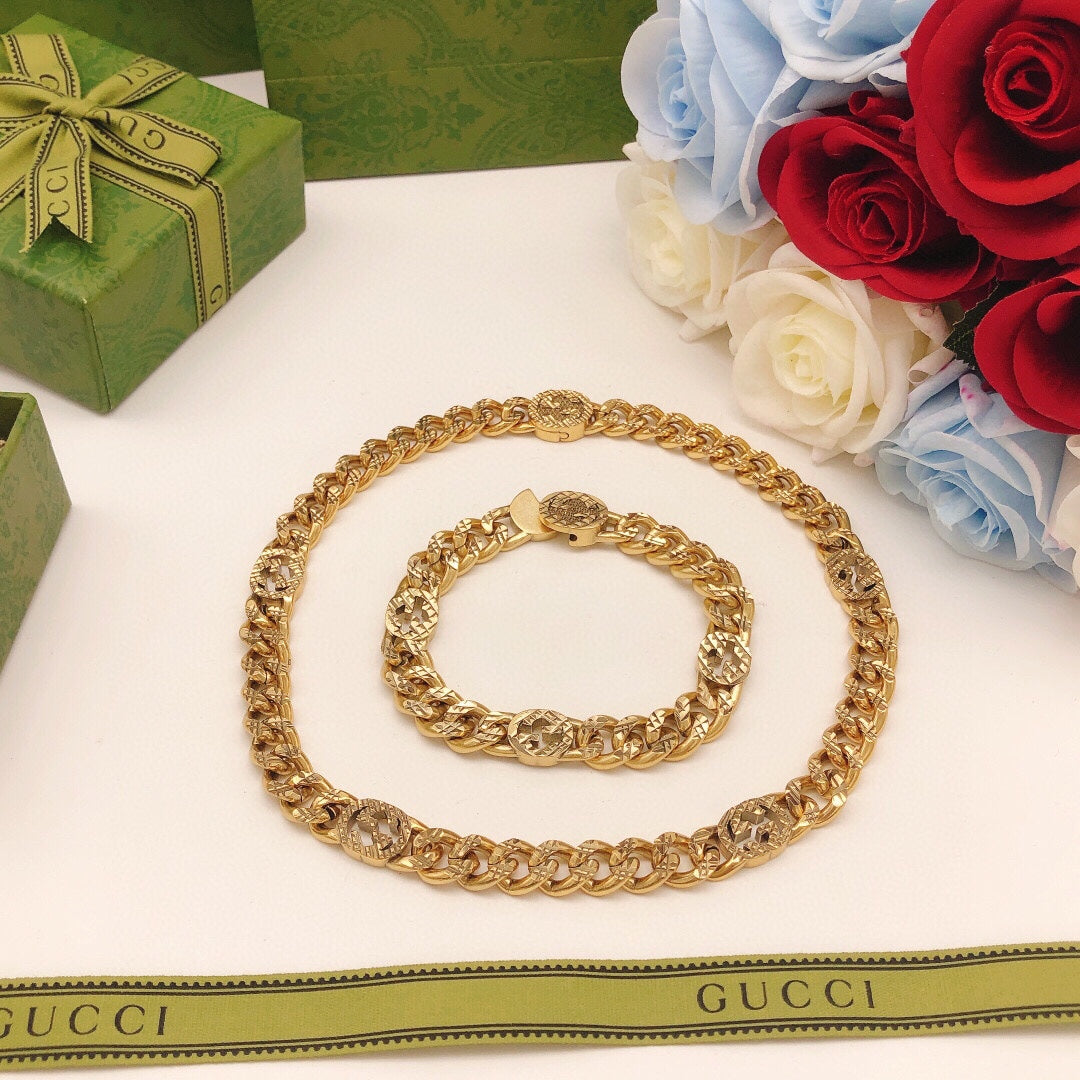 18K Double G Chain Necklace