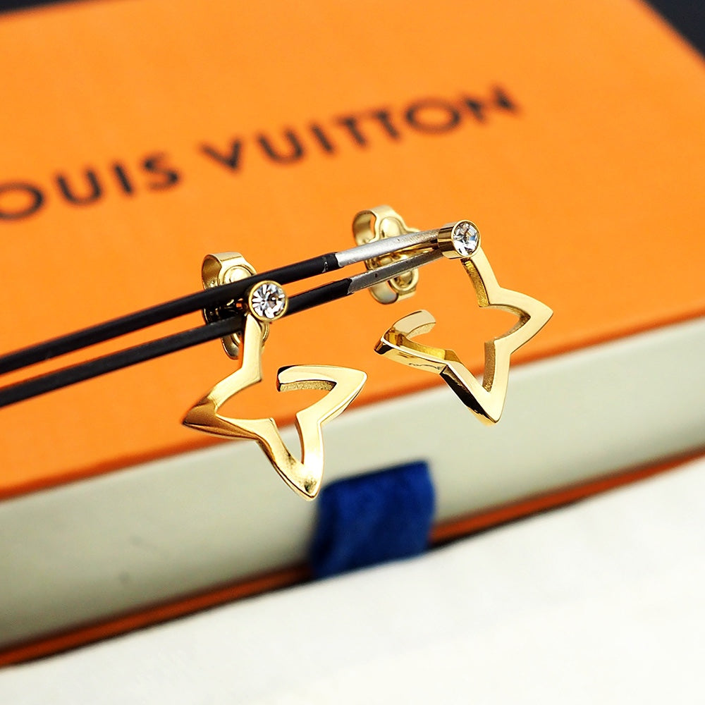 18K Louis Blossom Mini Hoops Earrings