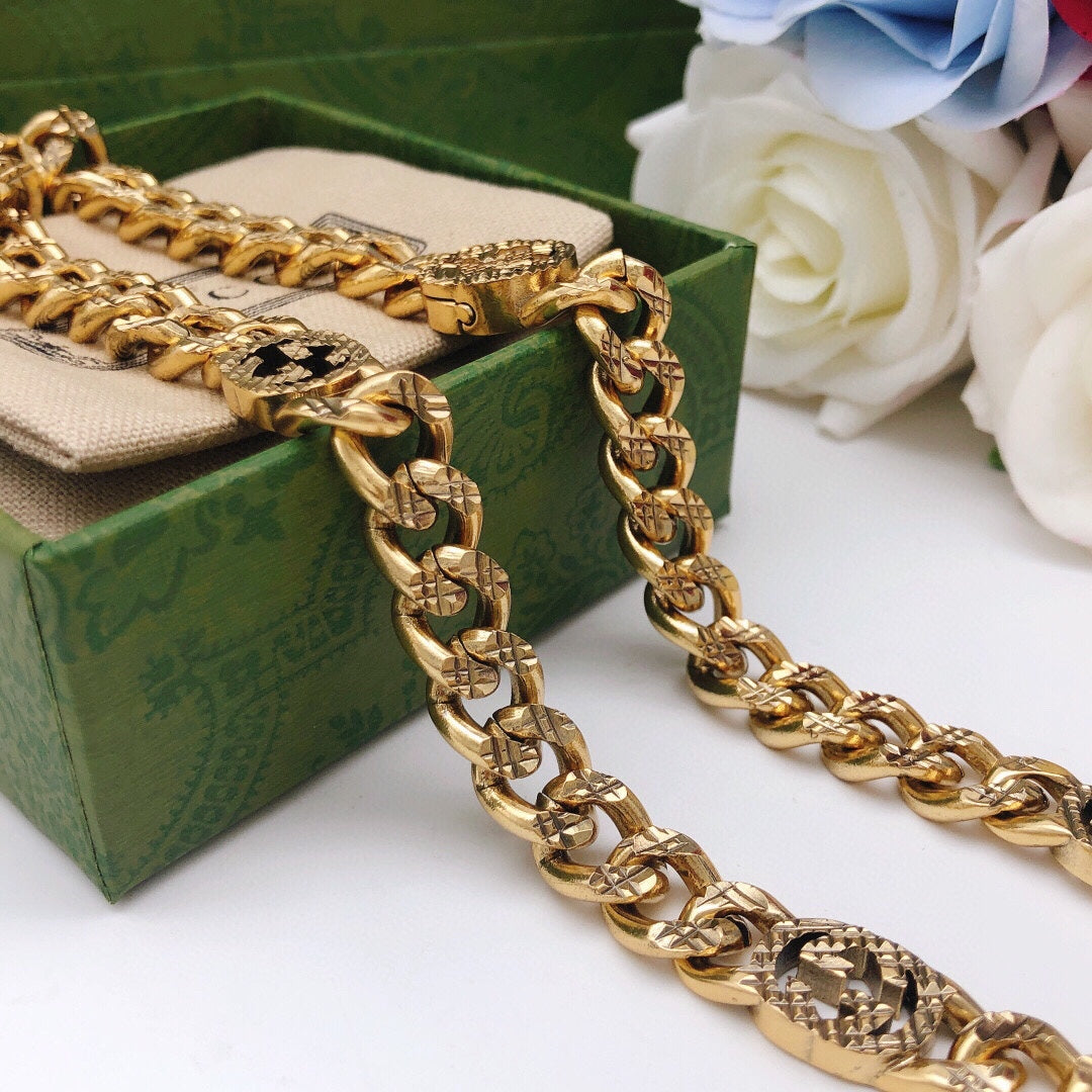 18K Double G Chain Necklace