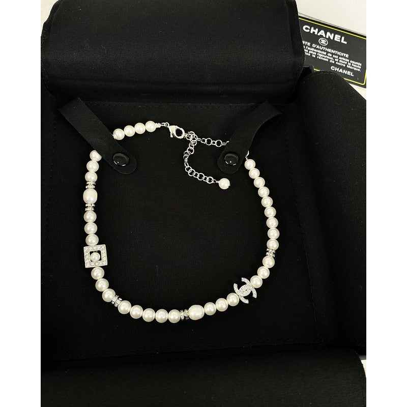 18K CC Pearl Necklace